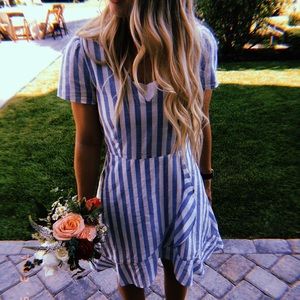 J crew striped dress